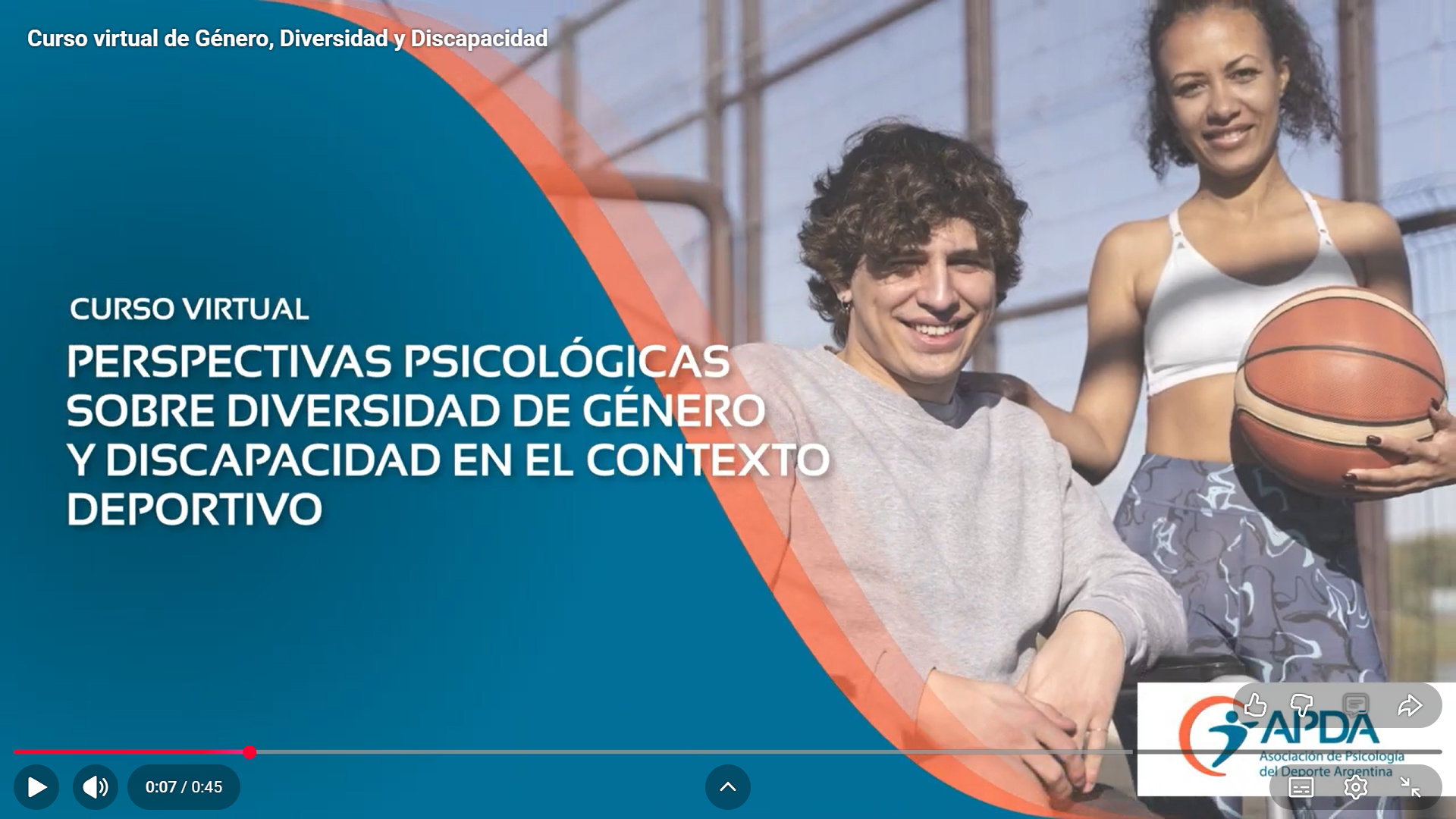 Curso virtual de Género, Diversidad y Discapacidad